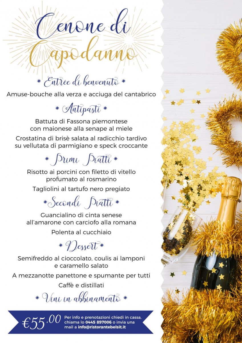 Cenone Capodanno 2019